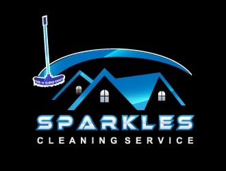 sparkles cleaning service logo design by samuraiXcreations