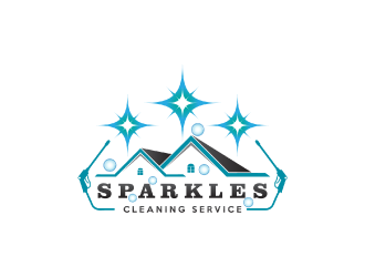 sparkles cleaning service logo design by nona
