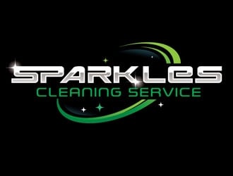 sparkles cleaning service logo design by shere