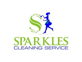 sparkles cleaning service logo design by hariyantodesign