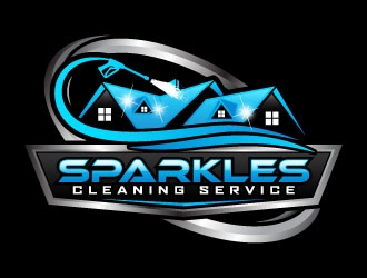 sparkles cleaning service logo design by daywalker