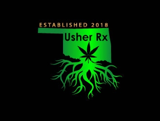 Usher Rx logo design by uttam