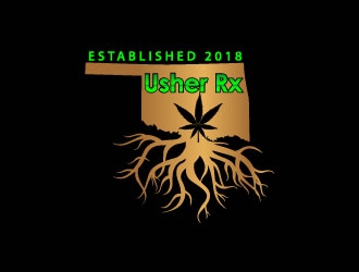 Usher Rx logo design by uttam