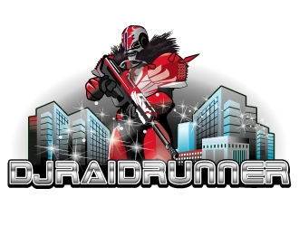 DJRaidRunner logo design by logoviral