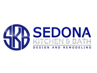 Sedona Kitchen & Bath logo design by nikkl