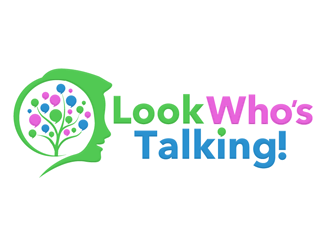 Look Whos Talking logo design by megalogos