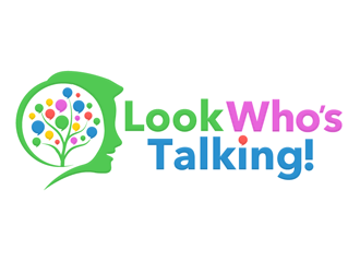 Look Whos Talking logo design by megalogos
