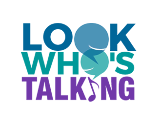 Look Whos Talking logo design by Coolwanz