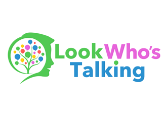 Look Whos Talking logo design by megalogos