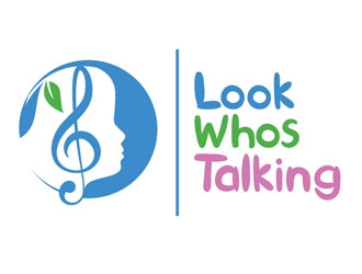 Look Whos Talking logo design by shere