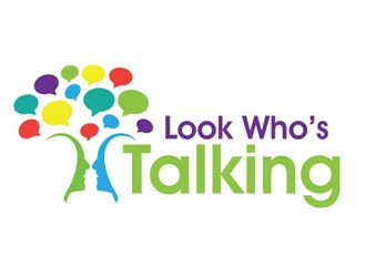 Look Whos Talking logo design by shere
