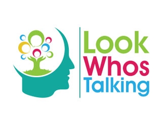 Look Whos Talking logo design by shere
