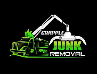 grapple junk removal logo design by DreamLogoDesign