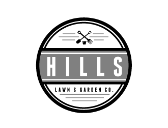 HILLS LAWN & GARDEN CO. logo design by gearfx