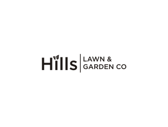 HILLS LAWN & GARDEN CO. logo design by Barkah