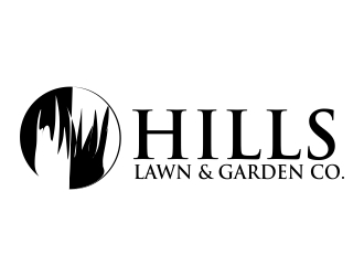 HILLS LAWN & GARDEN CO. logo design by ElonStark