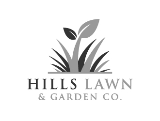 HILLS LAWN & GARDEN CO. logo design by akilis13