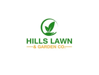 HILLS LAWN & GARDEN CO. logo design by JackPayne