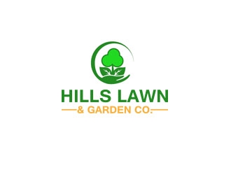 HILLS LAWN & GARDEN CO. logo design by JackPayne