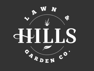 HILLS LAWN & GARDEN CO. logo design by Coolwanz