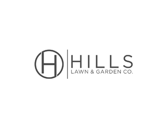 HILLS LAWN & GARDEN CO. logo design by johana