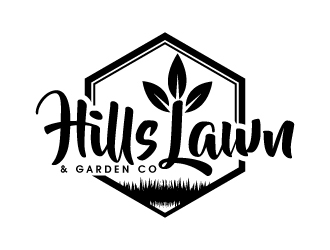HILLS LAWN & GARDEN CO. logo design by Suvendu