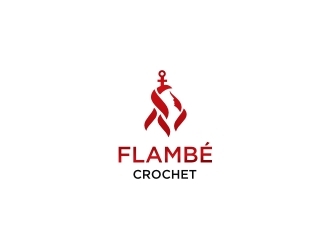 Flambé Crochet logo design by EkoBooM