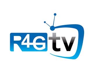 R4G.TV logo design by ManishKoli