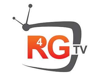R4G.TV logo design by ManishKoli