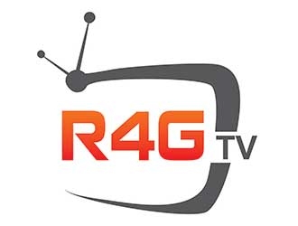 R4G.TV logo design by ManishKoli
