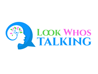 Look Whos Talking logo design by schiena