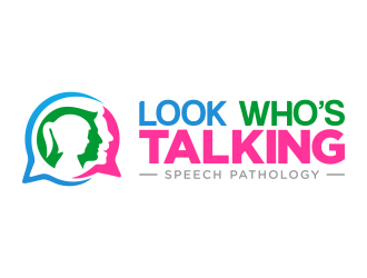 Look Whos Talking logo design by Realistis