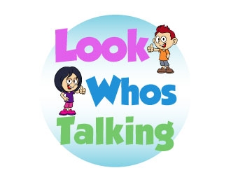 Look Whos Talking logo design by KDesigns