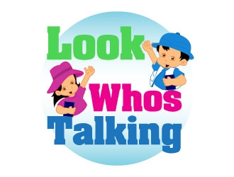 Look Whos Talking logo design by KDesigns