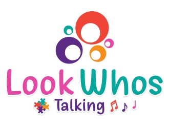Look Whos Talking logo design by fawadyk