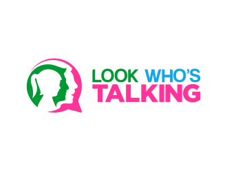 Look Whos Talking logo design by Realistis