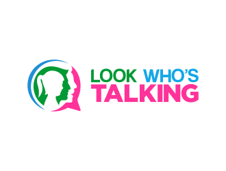 Look Whos Talking logo design by Realistis