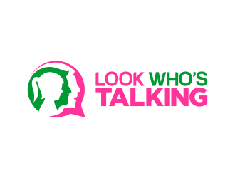 Look Whos Talking logo design by Realistis