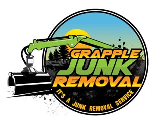 grapple junk removal logo design by shere