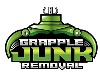 grapple junk removal logo design by shere