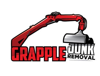 grapple junk removal logo design by shere