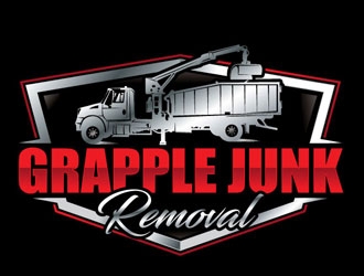 grapple junk removal logo design by shere