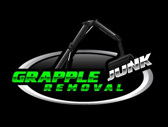 grapple junk removal logo design by daywalker
