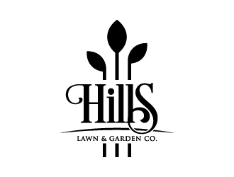 HILLS LAWN & GARDEN CO. logo design by dchris