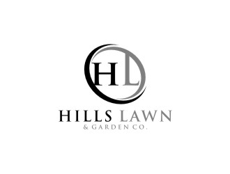 HILLS LAWN & GARDEN CO. logo design by bricton
