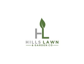 HILLS LAWN & GARDEN CO. logo design by bricton