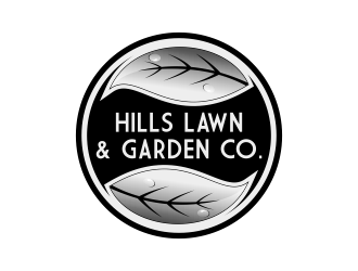HILLS LAWN & GARDEN CO. logo design by Kruger