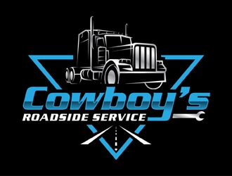 Cowboy’s Roadside Service logo design by MAXR
