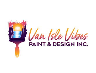 VAN ISLE VIBES PAINT & DESIGN INC. logo design by megalogos