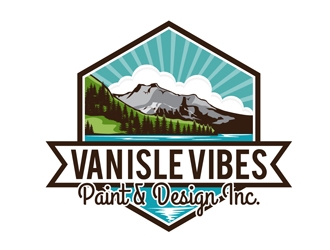 VAN ISLE VIBES PAINT & DESIGN INC. logo design by DreamLogoDesign